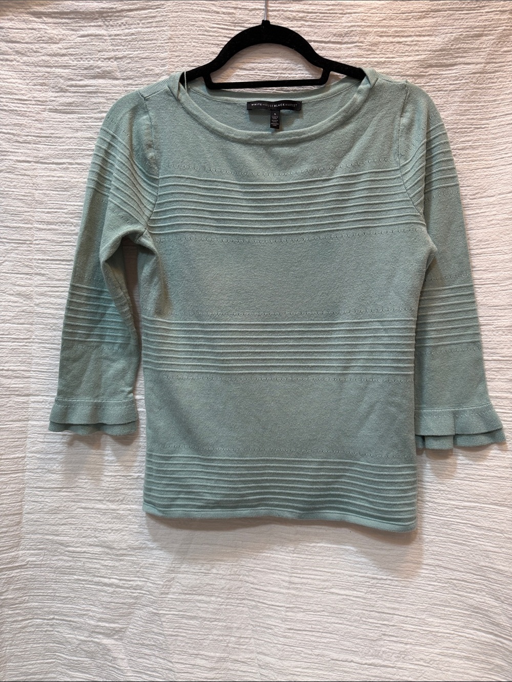 White House Black Market Mint Green Knit Top